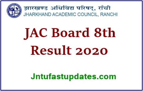 jac 8th result 2020 district wise